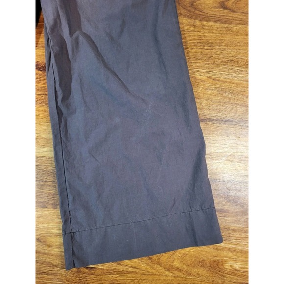 Young Fabulous & Broke High Rise Wide Leg Pants Pockets Brown Small Lightweighs - Picture 2 of 6